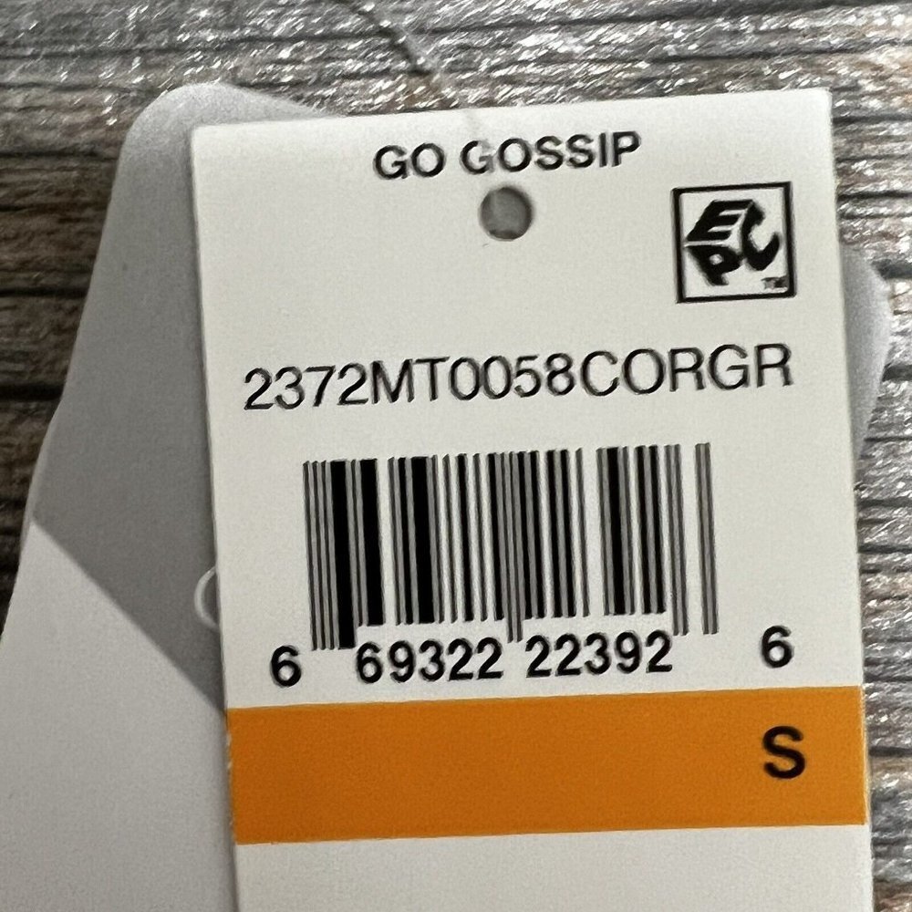 NWT GO by Gossip Sporty Splice Tankini Small Swimsuit Top Sports Bra Coral Gray - Picture 11 of 11